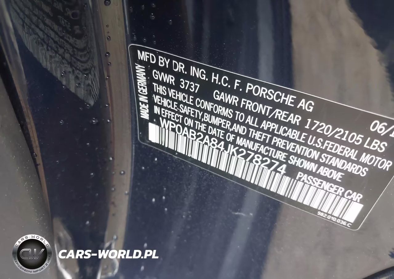 2018 Porsche 718 Cayman S VIN:WP0AB2A84JK278274 - 9