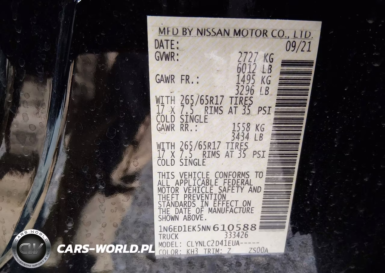 2022 Nissan Frontier Sv 4X4 VIN:1N6ED1EK5NN610588 - 9