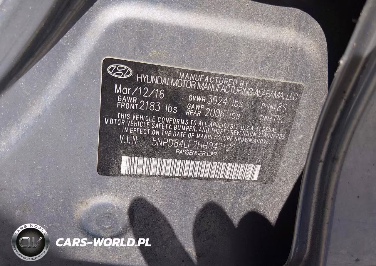 2017 Hyundai Elantra Se VIN:5NPD84LF2HH042122 - 9