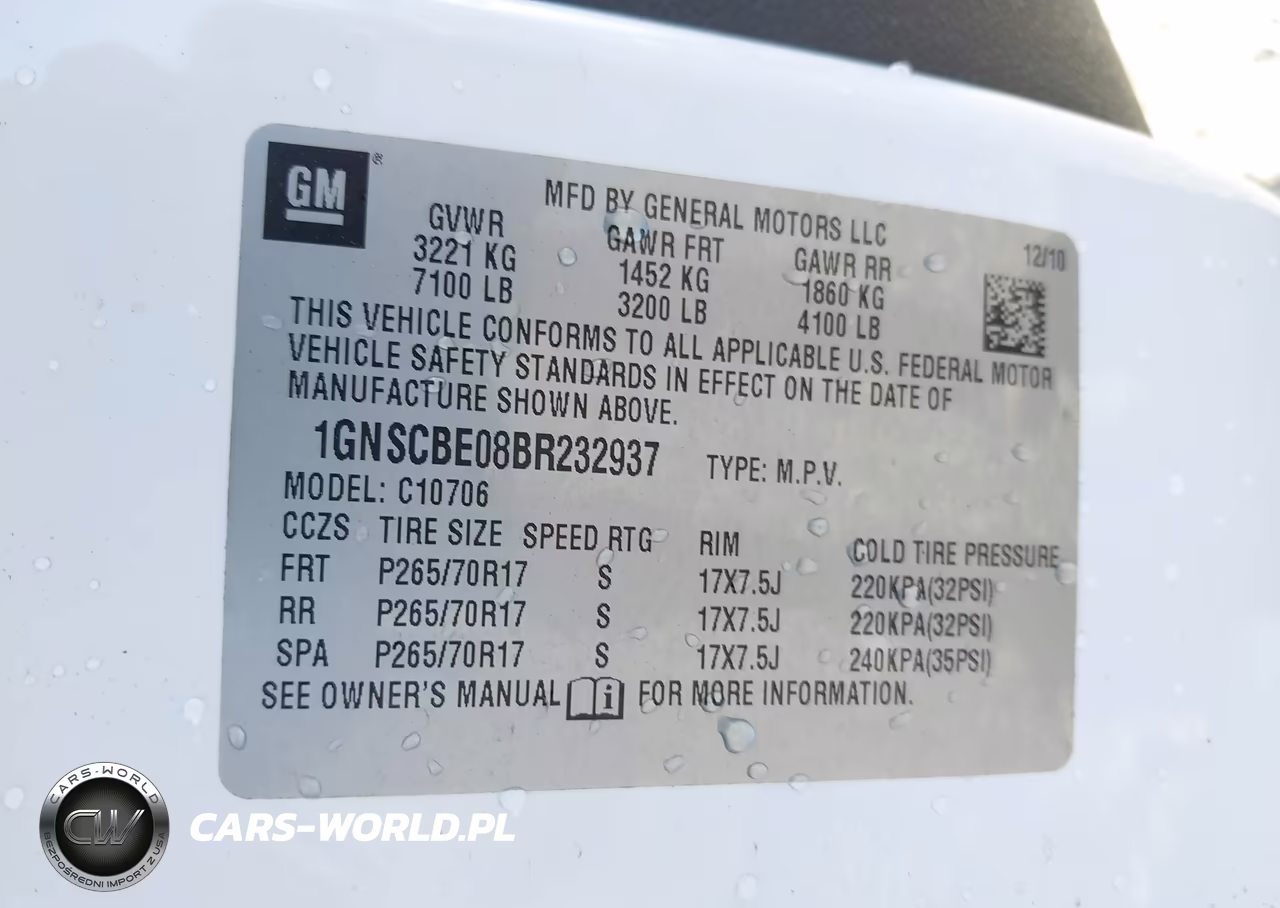 2011 Chevrolet Tahoe Lt VIN:1GNSCBE08BR232937 - 9