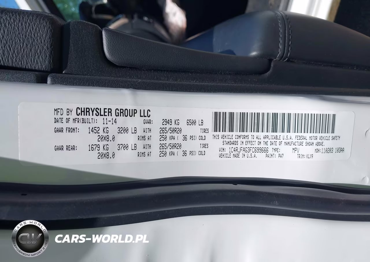 2015 Jeep Grand Cherokee Altitude VIN:1C4RJFAG3FC699666 - 9