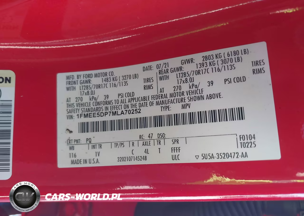 2021 Ford Bronco Badlands VIN:1FMEE5DP7MLA70252 - 9