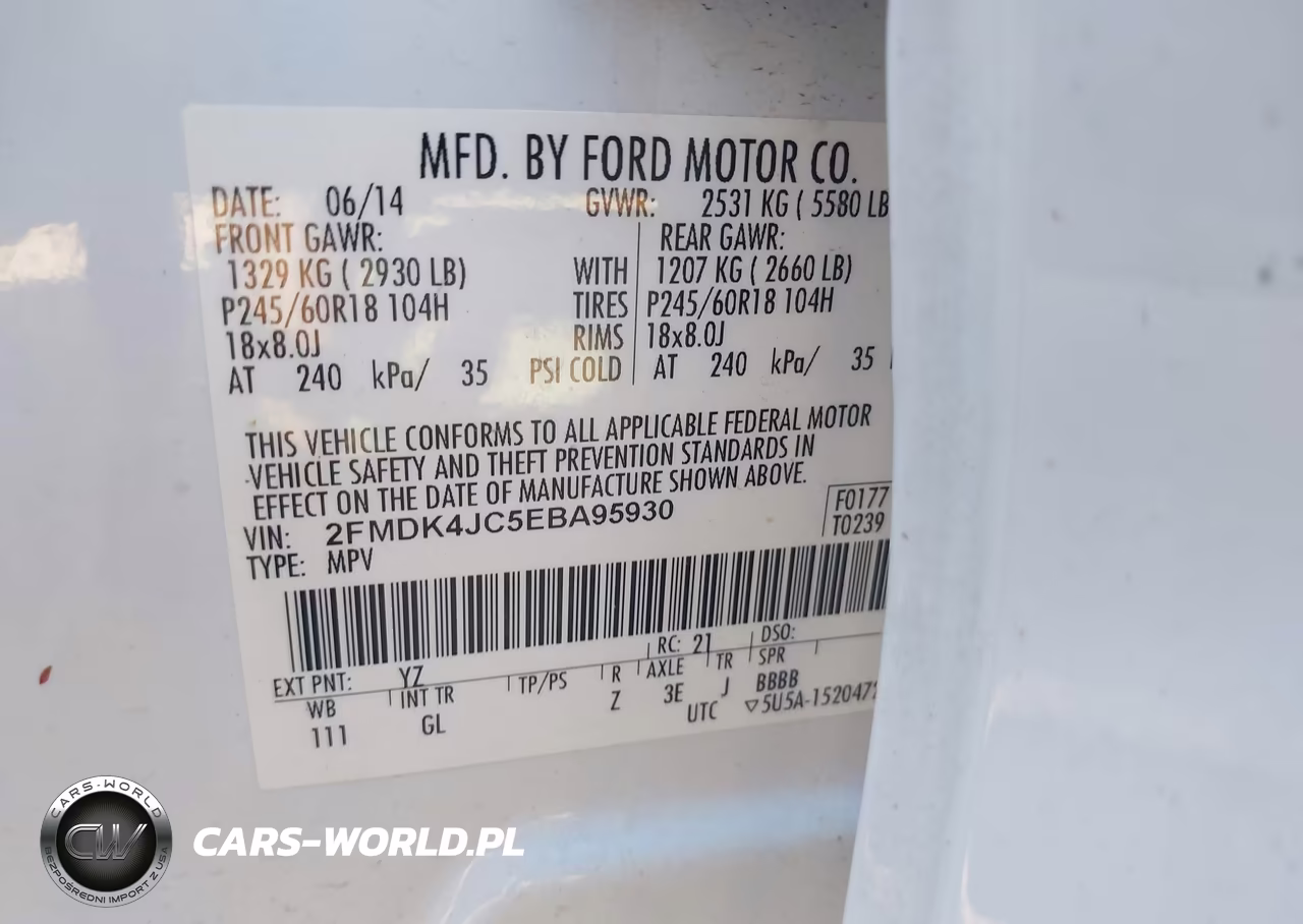 2014 Ford Edge Sel VIN:2FMDK4JC5EBA95930 - 9