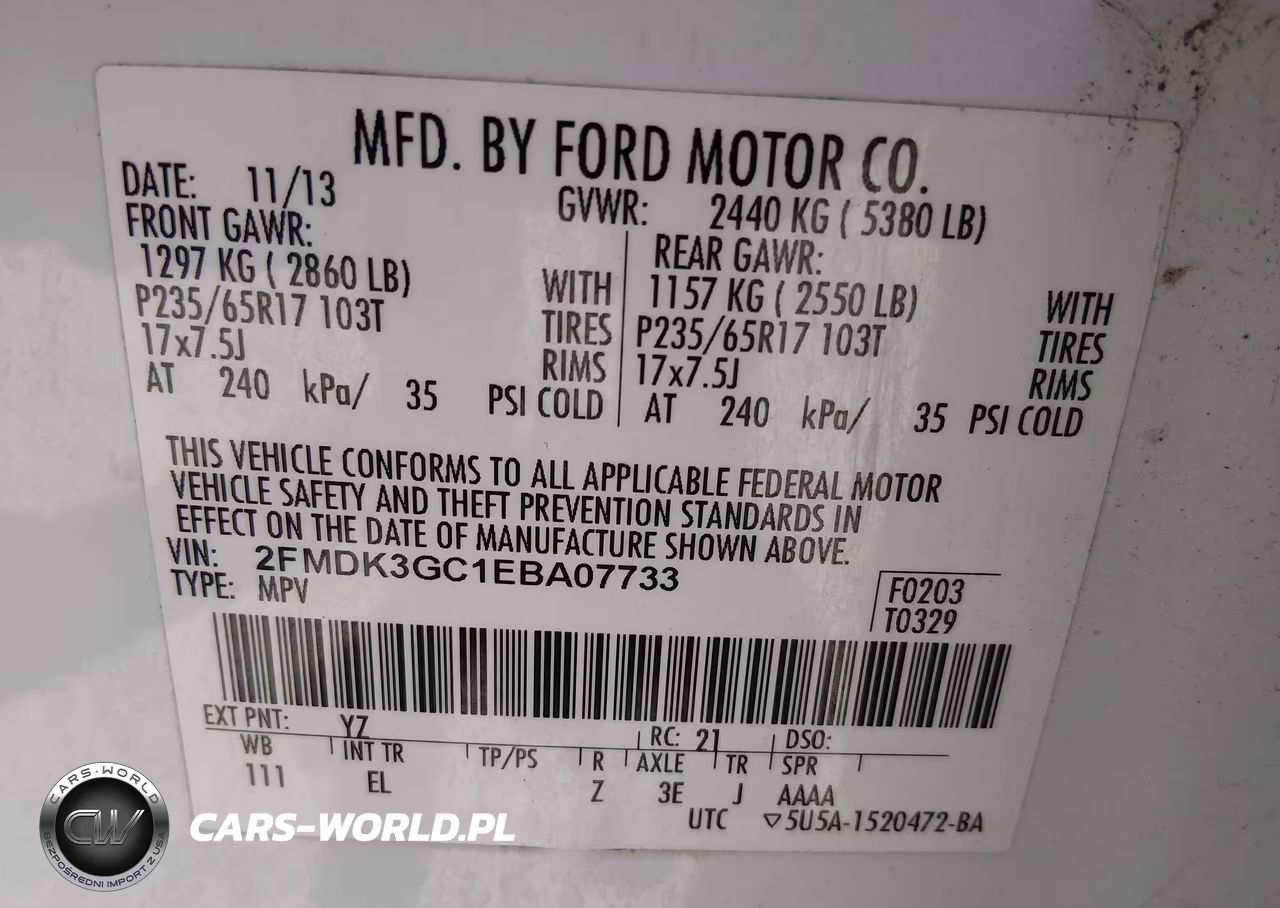 2014 Ford Edge Se VIN:2FMDK3GC1EBA07733 - 9