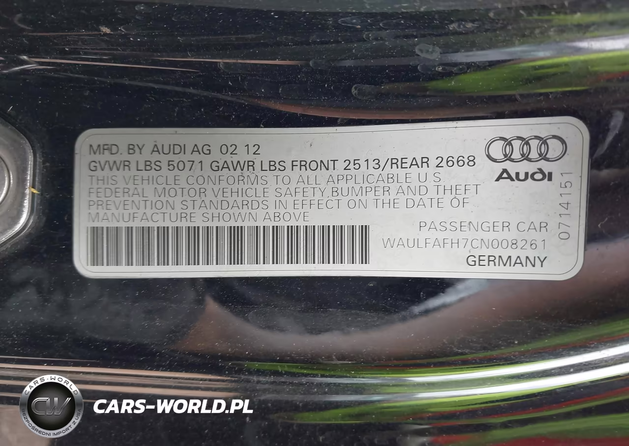 2012 Audi A5 2.0T Premium VIN:WAULFAFH7CN008261 - 9