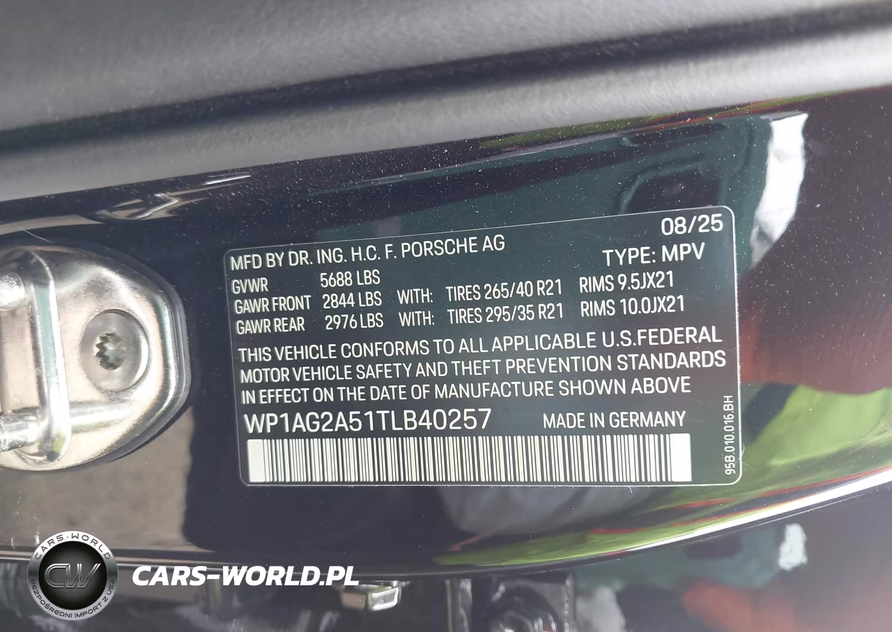 2026 Porsche Macan S VIN:WP1AG2A51TLB40257 - 9