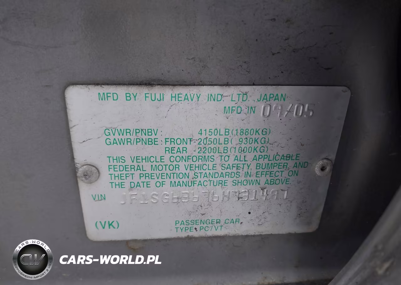 2006 Subaru Forester 2.5X VIN:JF1SG63676H731497 - 9