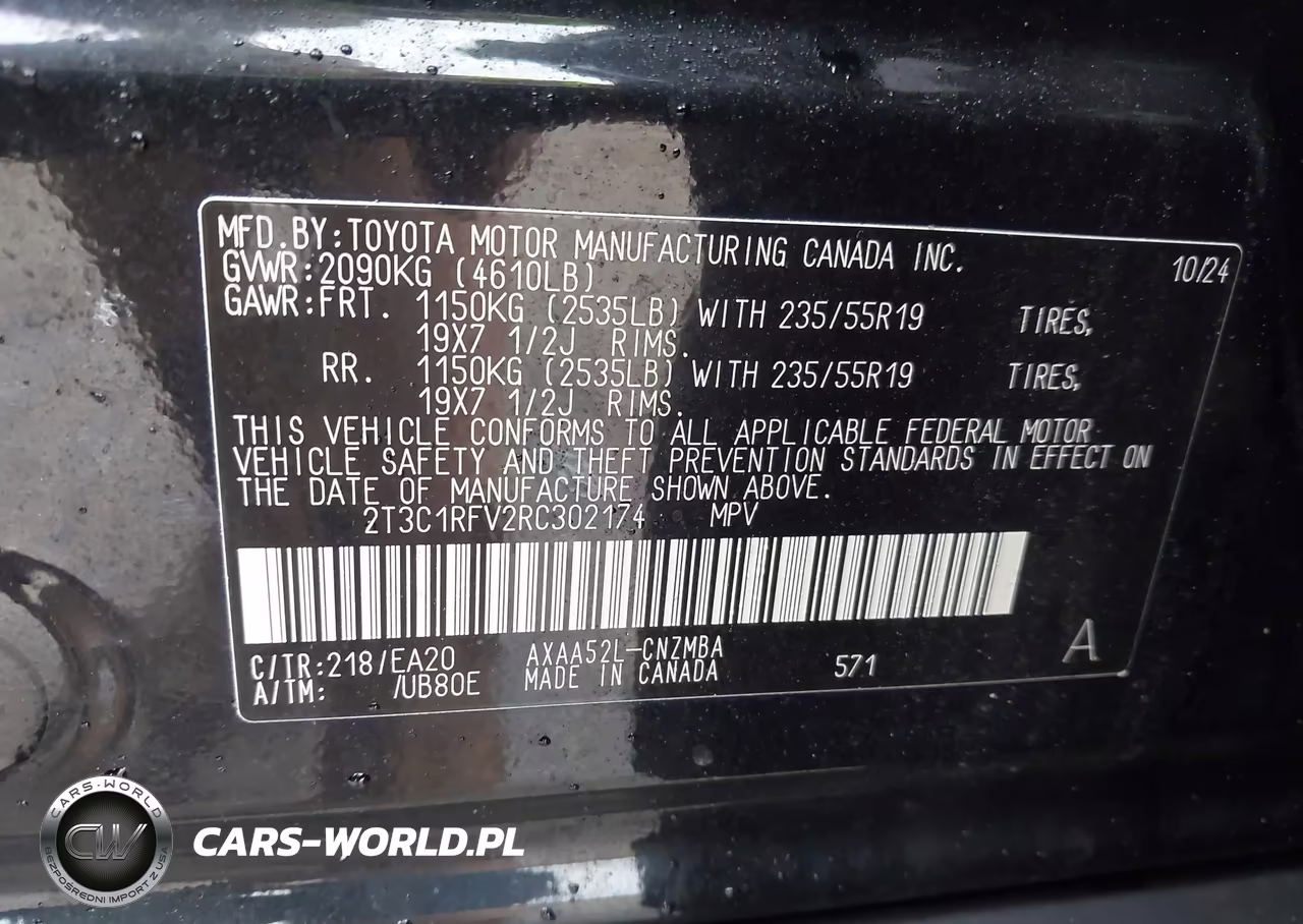 2024 Toyota Rav4 Xle Premium VIN:2T3C1RFV2RC302174 - 9