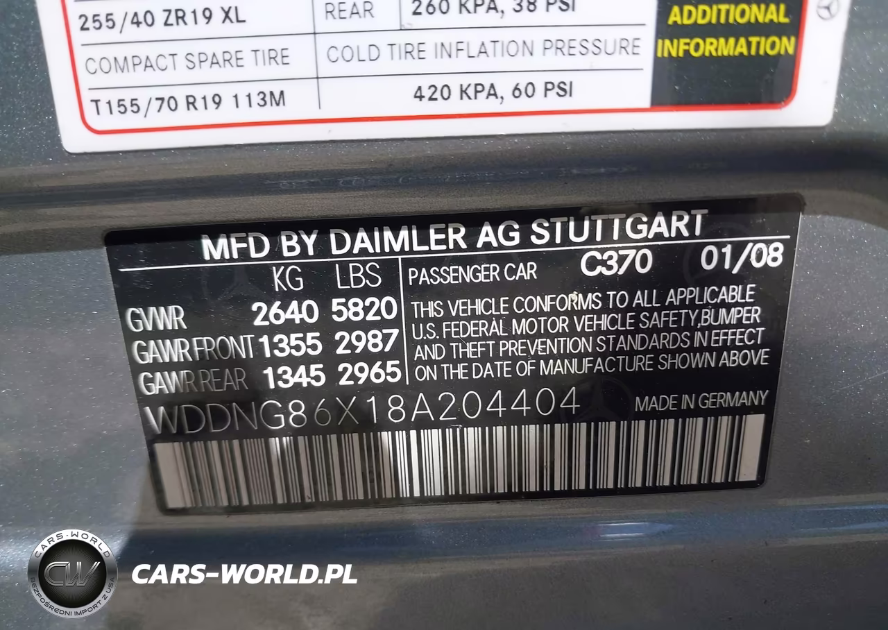 2008 Mercedes-Benz S 550 4Matic VIN:WDDNG86X18A204404 - 9
