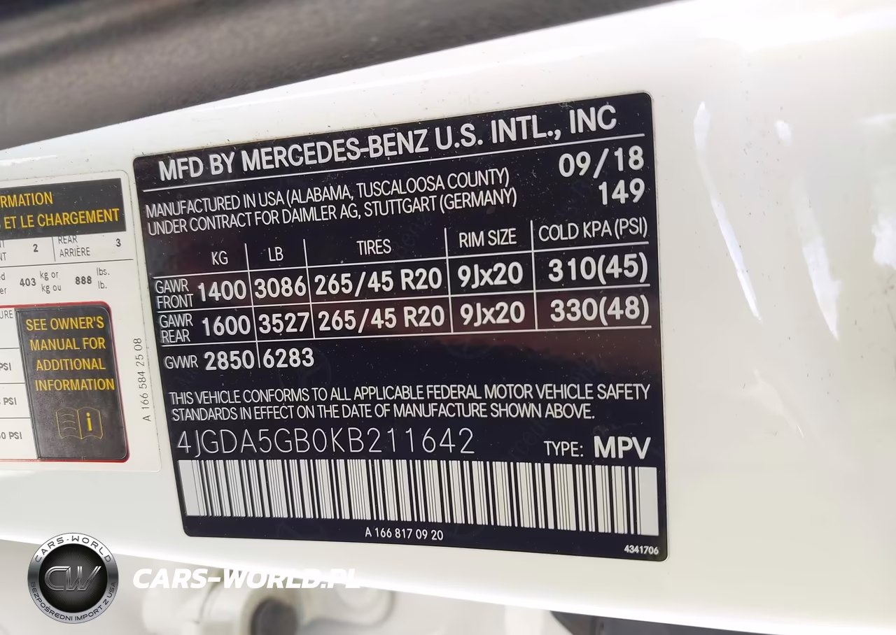 2019 Mercedes-Benz Gle 400 4Matic VIN:4JGDA5GB0KB211642 - 9