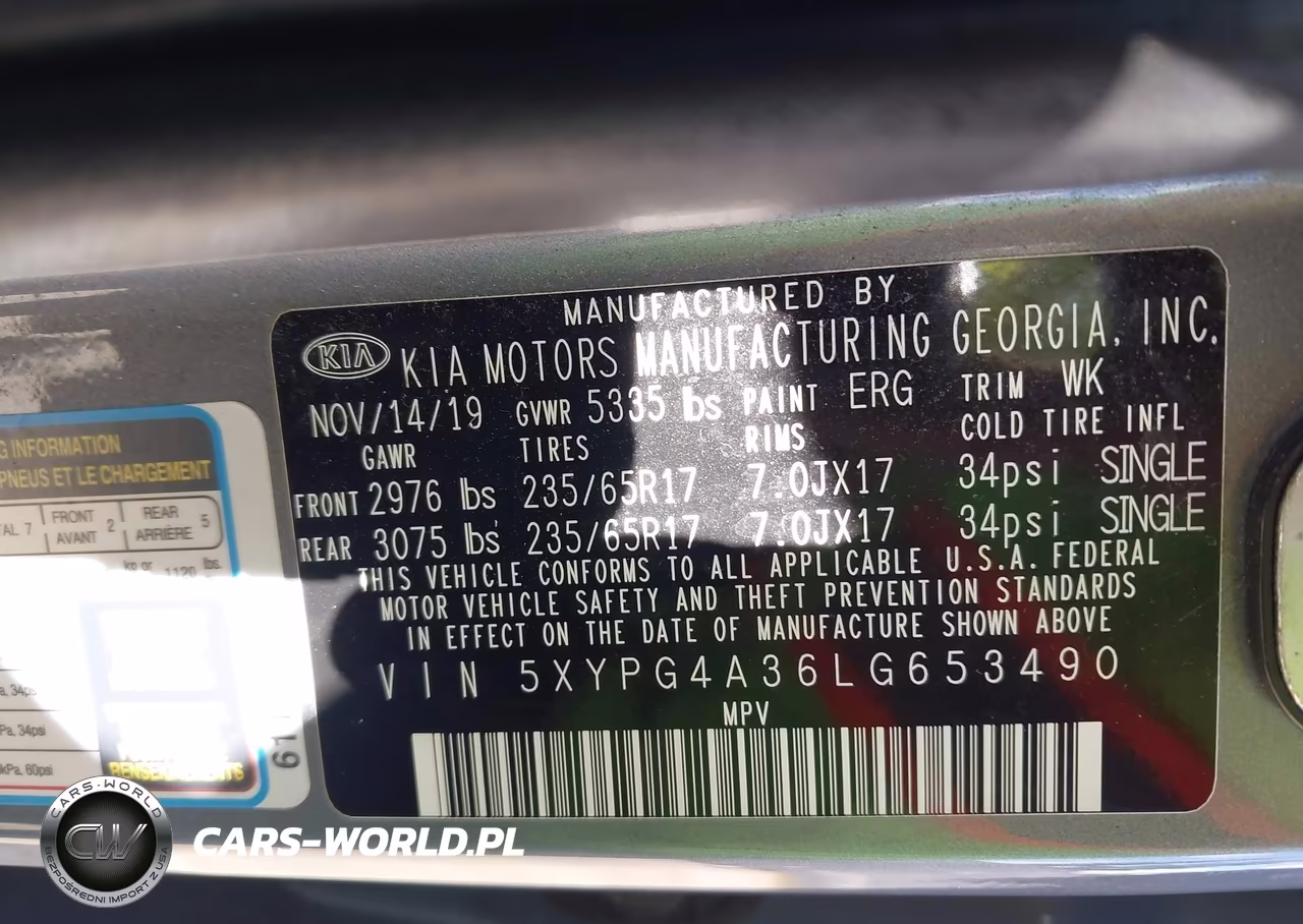 2020 Kia Sorento 2.4L L VIN:5XYPG4A36LG653490 - 9