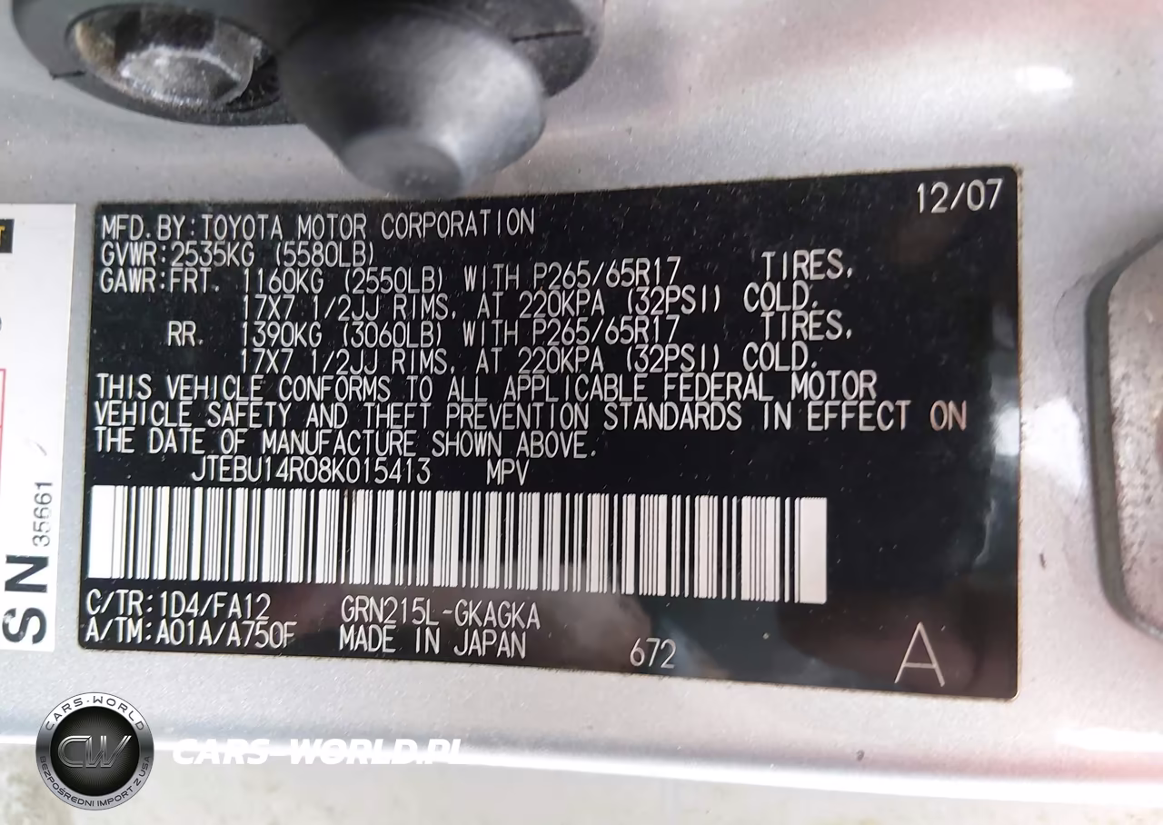 2008 Toyota 4Runner Sr5 V6 VIN:JTEBU14R08K015413 - 9