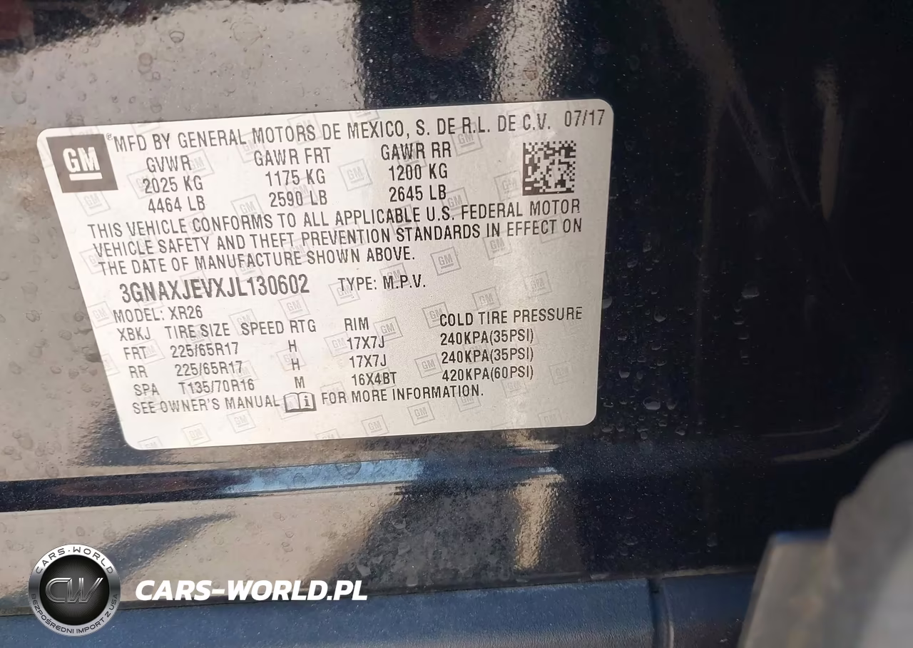 2018 Chevrolet Equinox Lt VIN:3GNAXJEVXJL130602 - 9