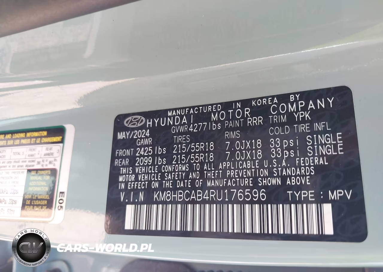 2024 Hyundai Kona Sel VIN:KM8HBCAB4RU176596 - 9