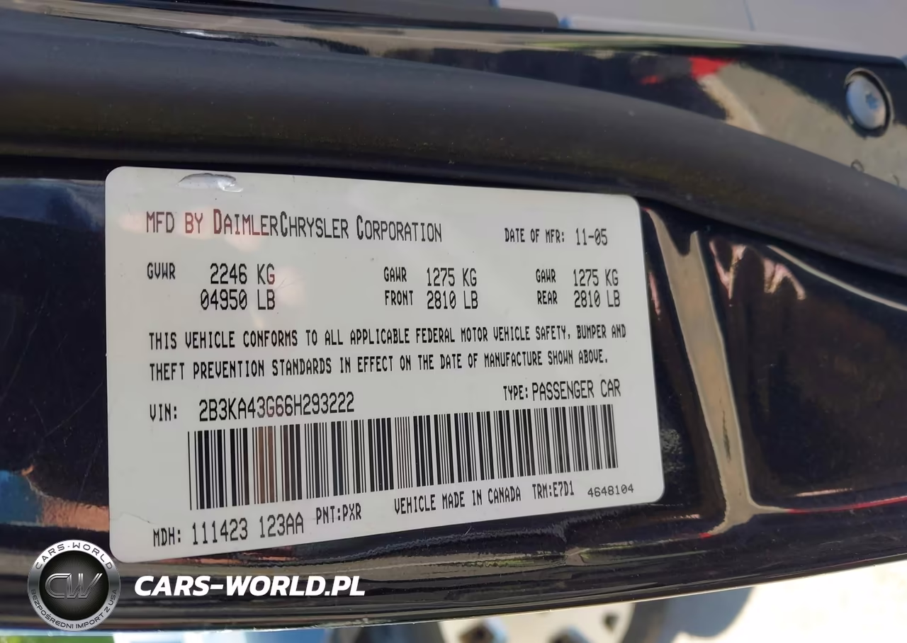 2006 Dodge Charger VIN:2B3KA43G66H293222 - 9
