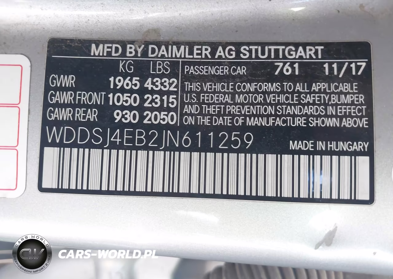 2018 Mercedes-Benz Cla 250 VIN:WDDSJ4EB2JN611259 - 9