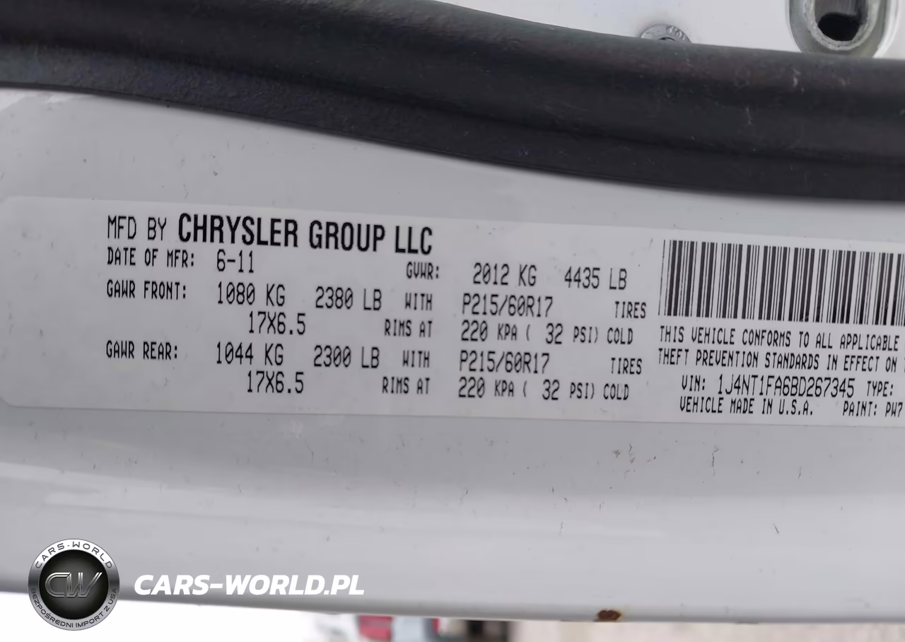 2011 Jeep Compass VIN:1J4NT1FA6BD267345 - 9