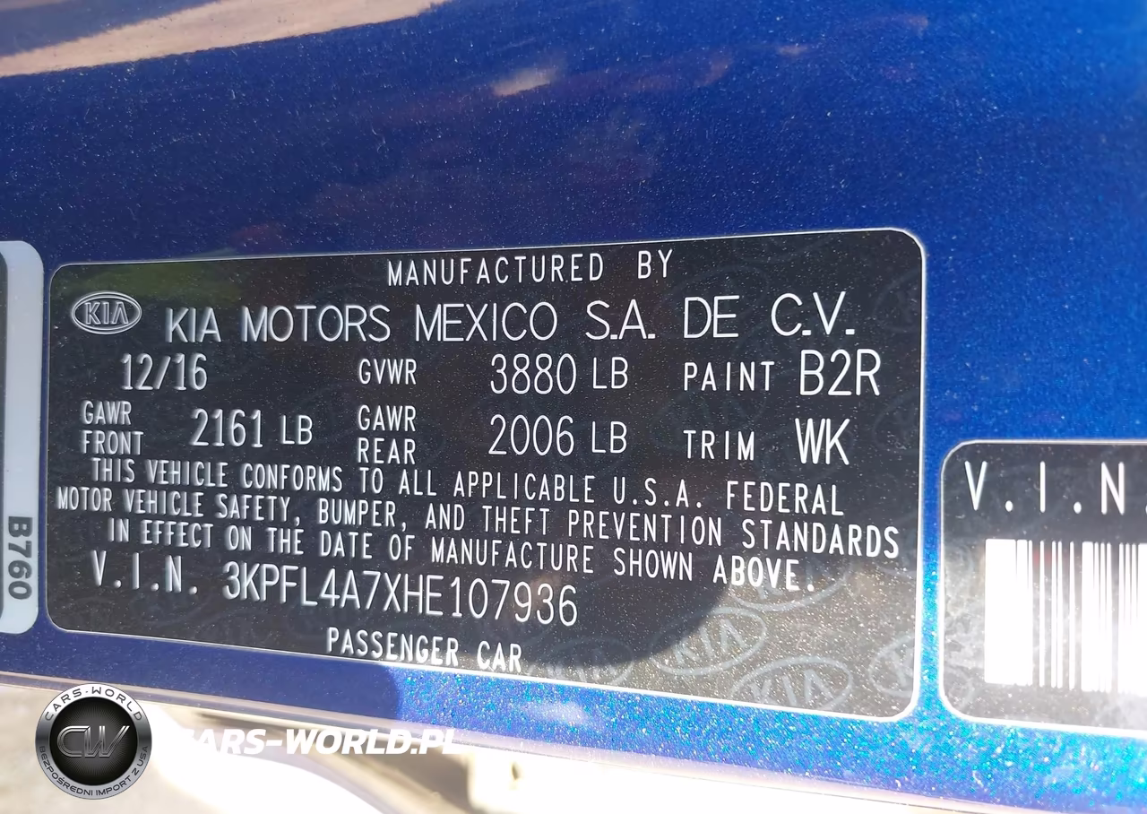 2017 Kia Forte Lx VIN:3KPFL4A7XHE107936 - 9