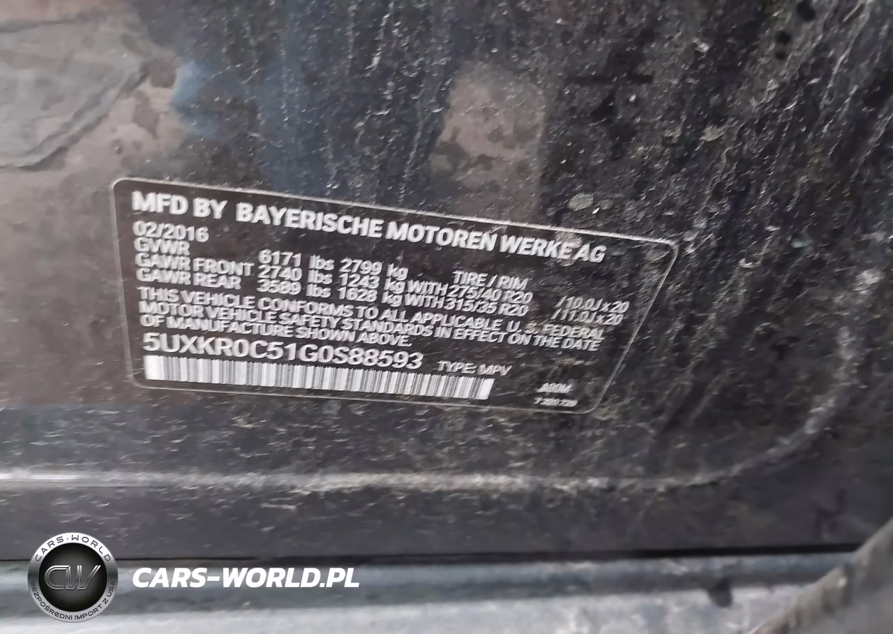 2016 BMW X5 xDrive35I VIN:5UXKR0C51G0S88593 - 9