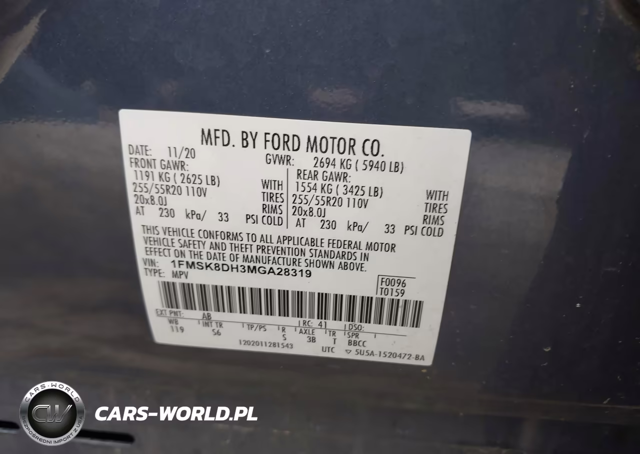2021 Ford Explorer Xlt VIN:1FMSK8DH3MGA28319 - 9