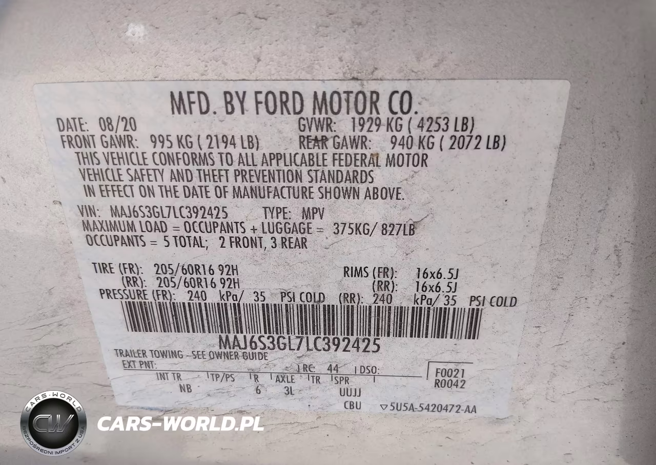 2020 Ford Ecosport Se VIN:MAJ6S3GL7LC392425 - 9