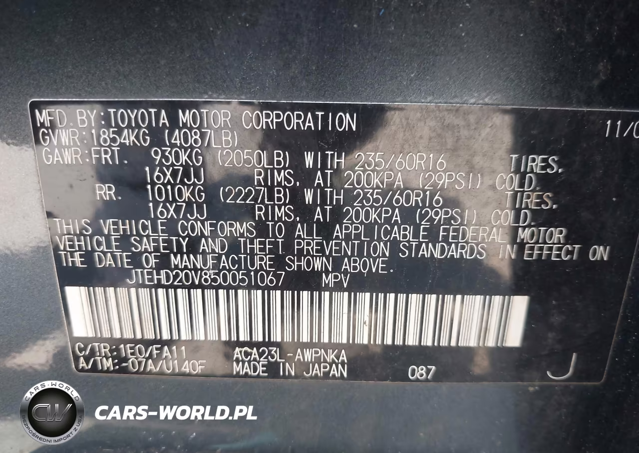 2005 Toyota Rav4 VIN:JTEHD20V850051067 - 9