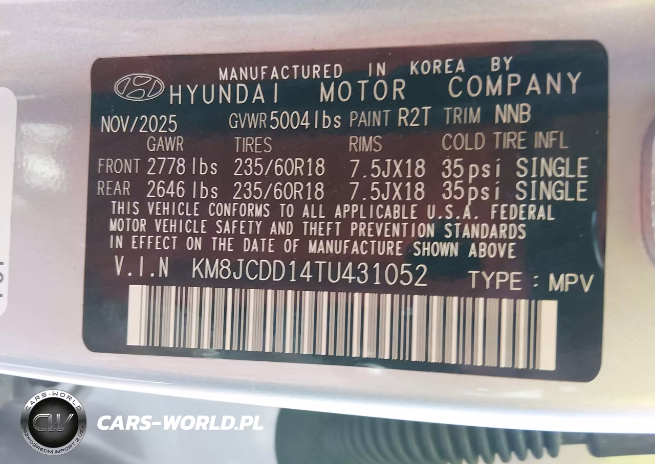 2026 Hyundai Tucson Hybrid Sel Convenience VIN:KM8JCDD14TU431052 - 9