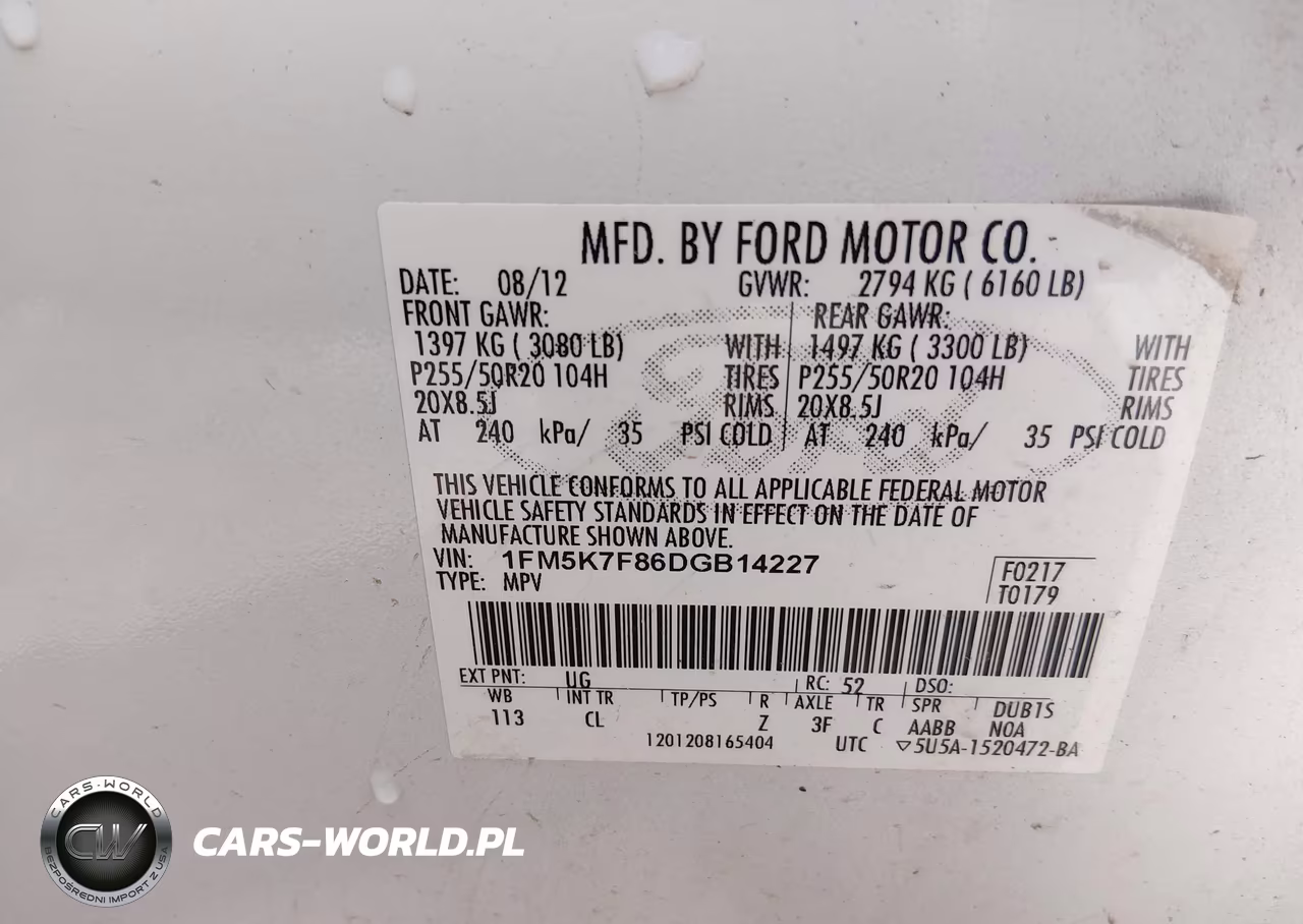 2013 Ford Explorer Limited VIN:1FM5K7F86DGB14227 - 9