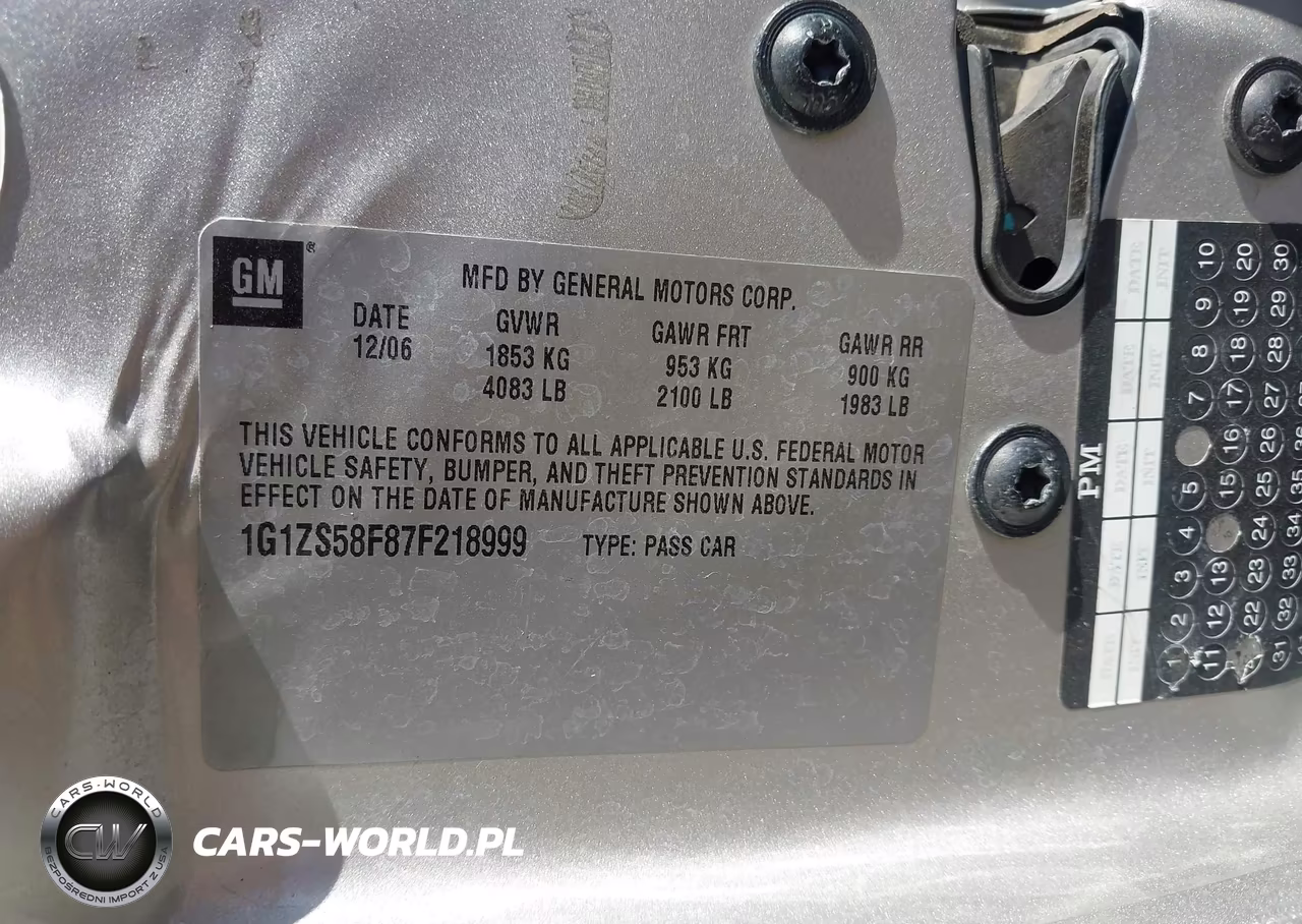 2007 Chevrolet Malibu Ls VIN:1G1ZS58F87F218999 - 9