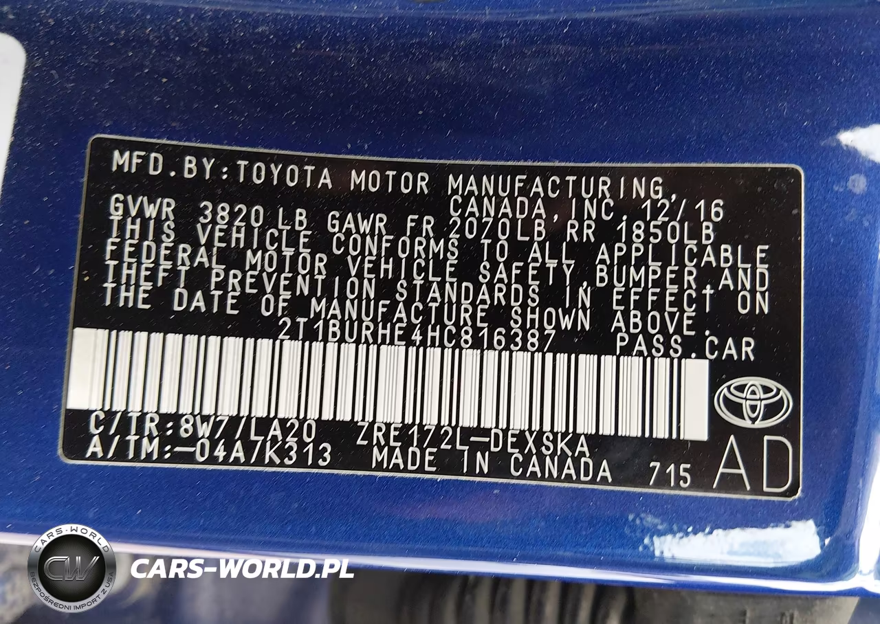 2017 Toyota Corolla Xse VIN:2T1BURHE4HC816387 - 9