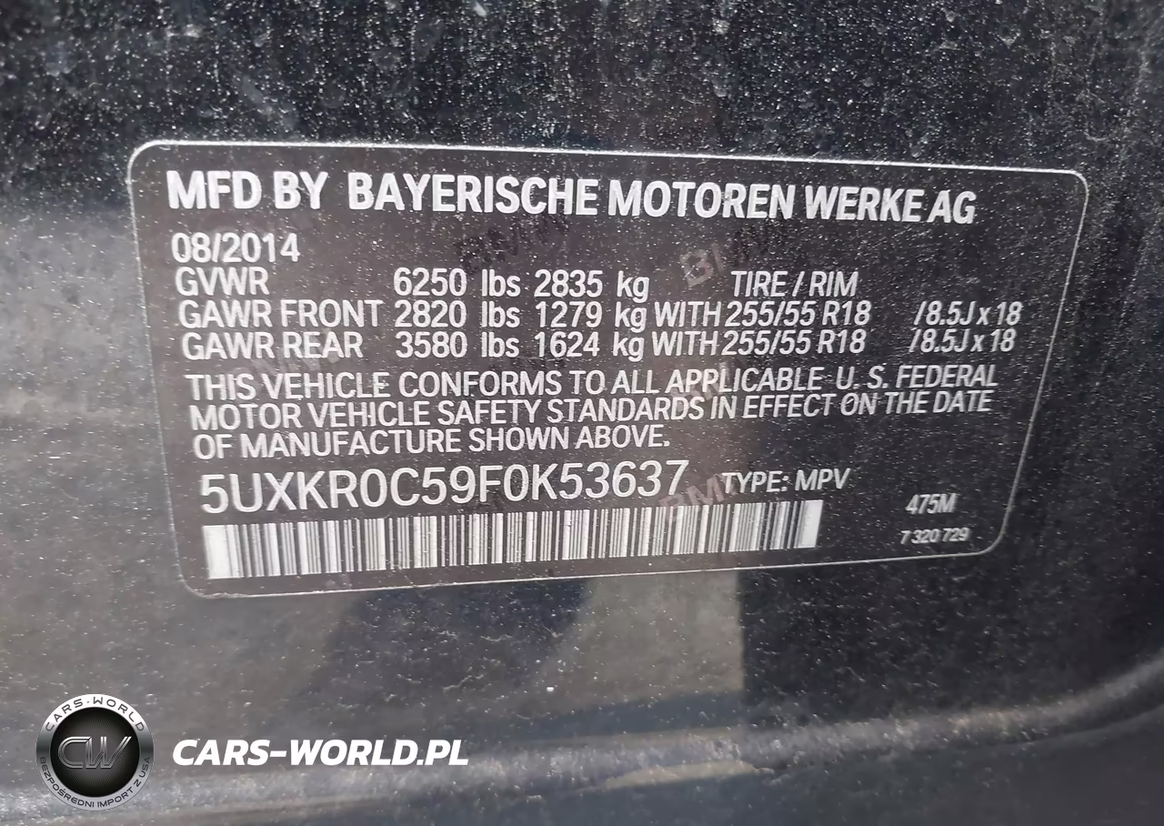 2015 BMW X5 xDrive35I VIN:5UXKR0C59F0K53637 - 9