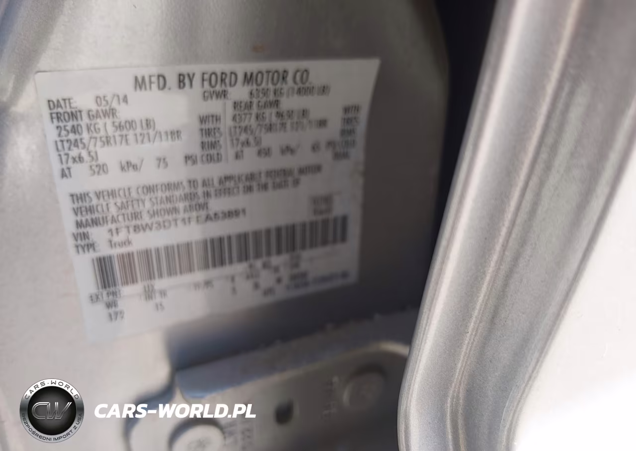 2015 Ford F-350 Xl VIN:1FT8W3DT1FEA53891 - 9