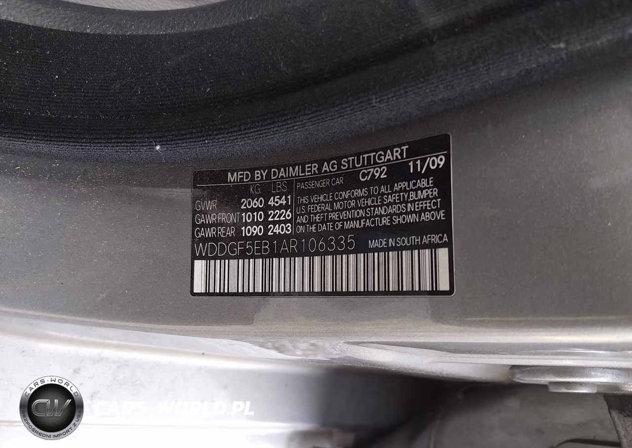 2010 Mercedes-Benz C 300 Sport VIN:WDDGF5EB1AR106335 - 9