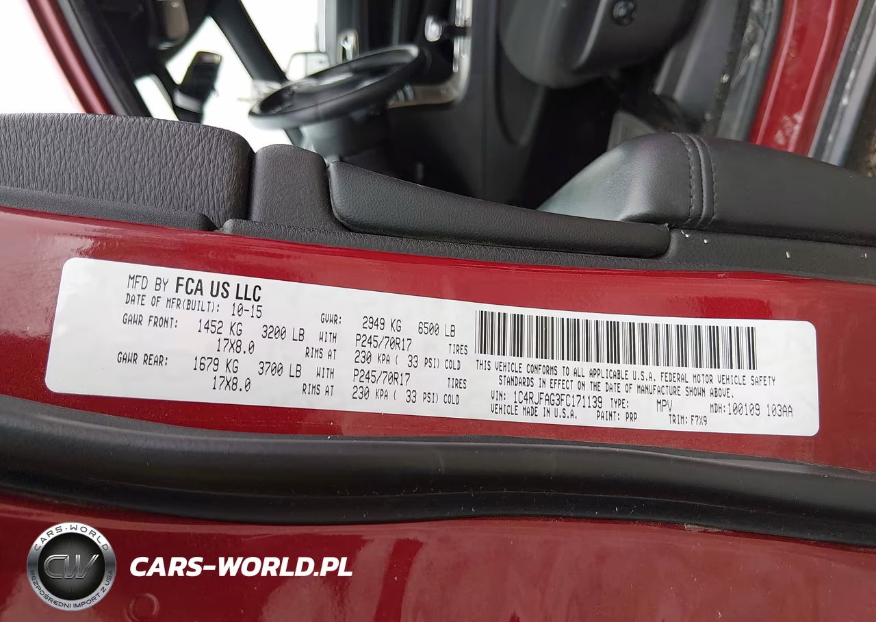 2015 Jeep Grand Cherokee Laredo VIN:1C4RJFAG3FC171139 - 9