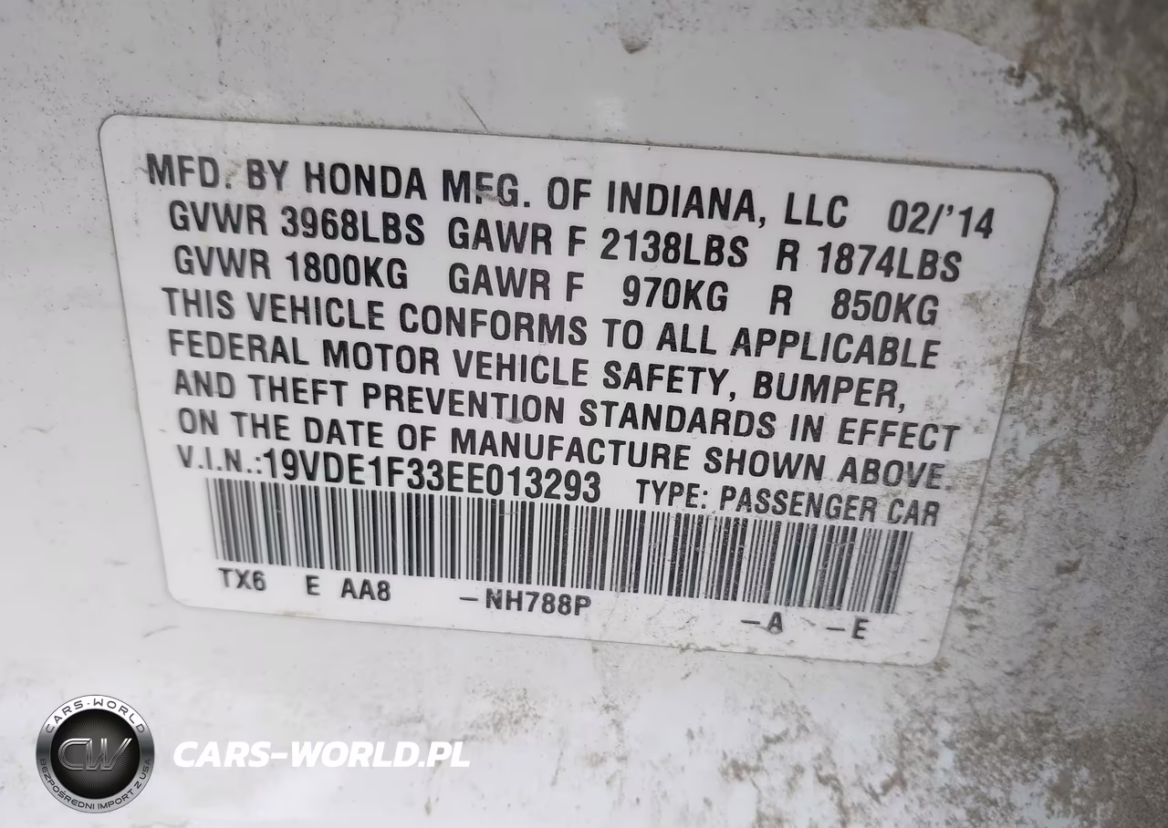 2014 Acura Ilx 2.0L VIN:19VDE1F33EE013293 - 9