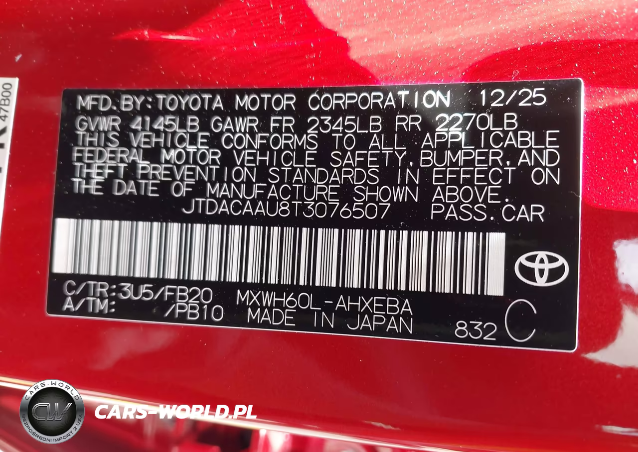 2026 Toyota Prius Le VIN:JTDACAAU8T3076507 - 9