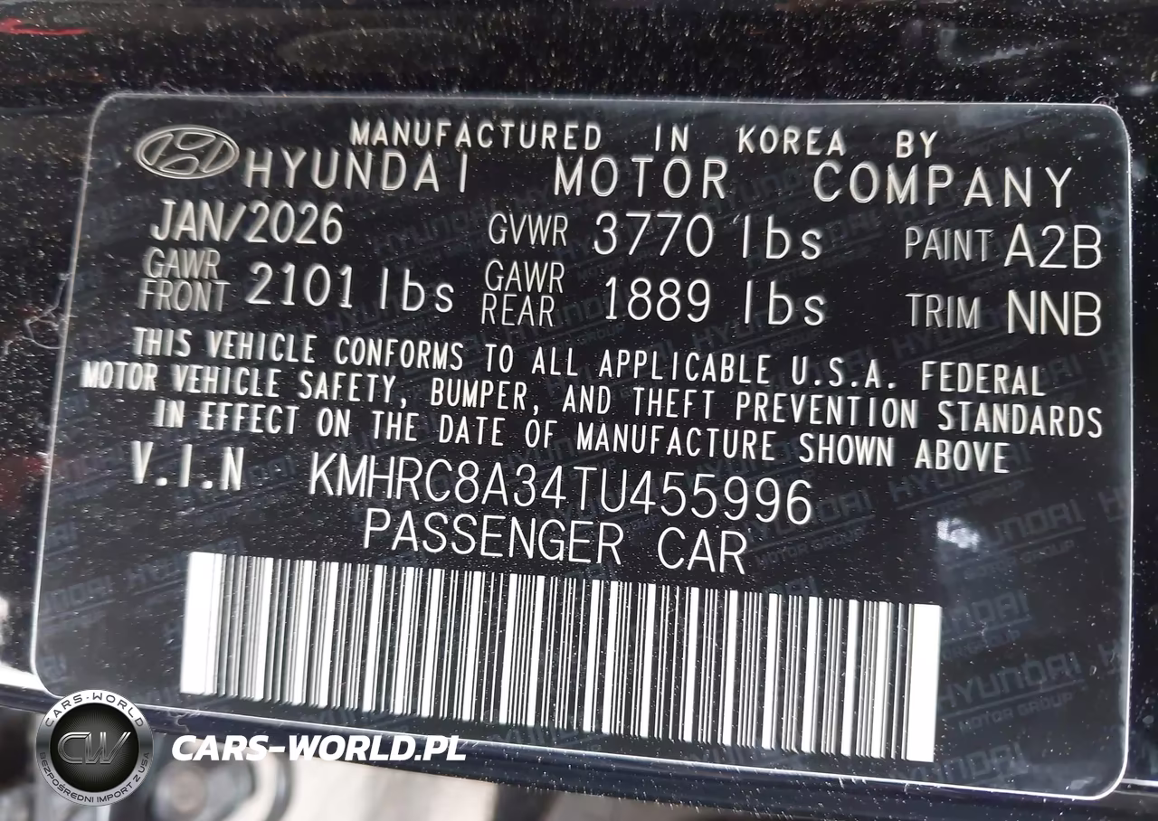 2026 Hyundai Venue Sel VIN:KMHRC8A34TU455996 - 9