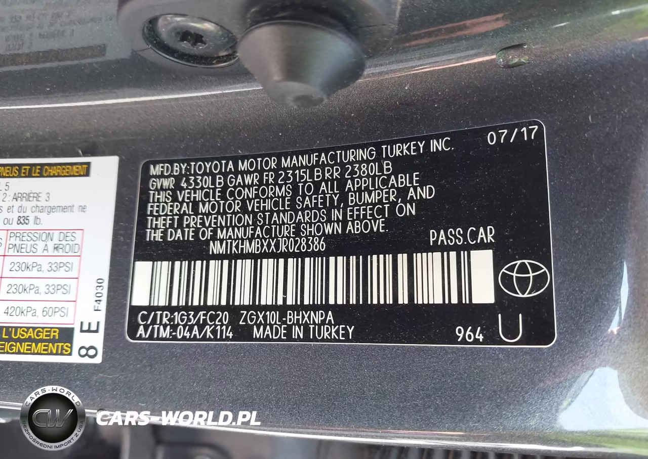 2018 Toyota C-Hr Xle Premium VIN:NMTKHMBXXJR028386 - 9