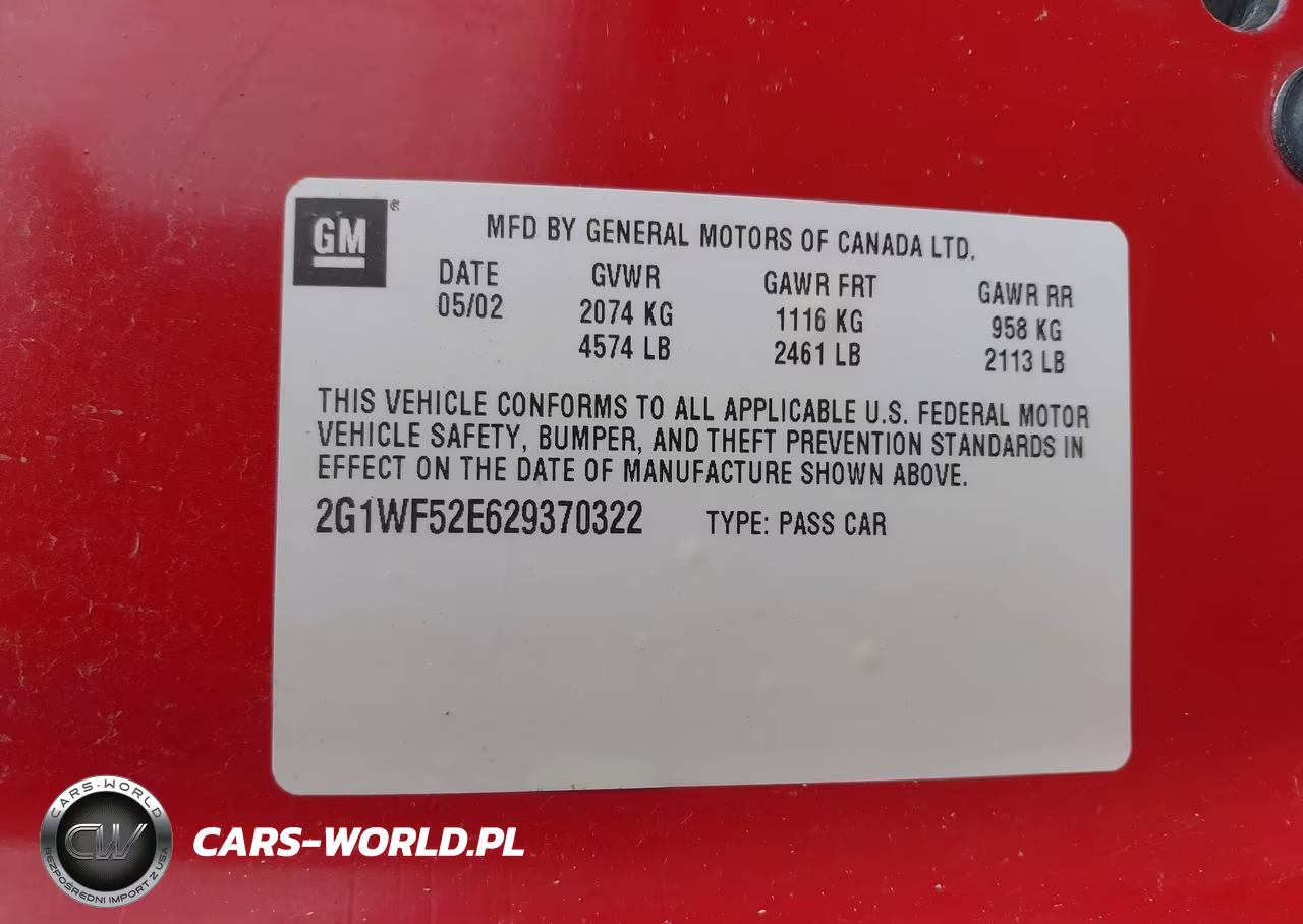 2002 Chevrolet Impala VIN:2G1WF52E629370322 - 9
