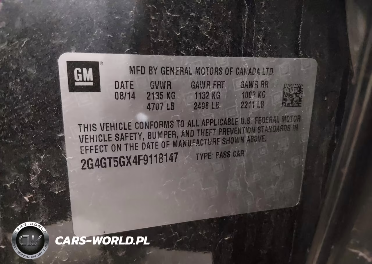 2015 Buick Regal Gs VIN:2G4GT5GX4F9118147 - 9