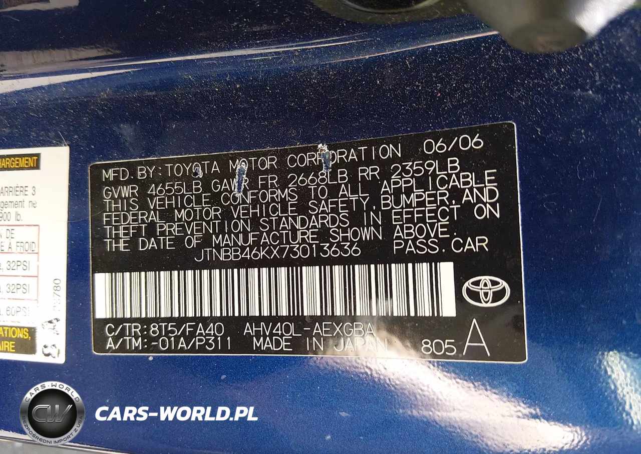 2007 Toyota Camry Hybrid VIN:JTNBB46KX73013636 - 9