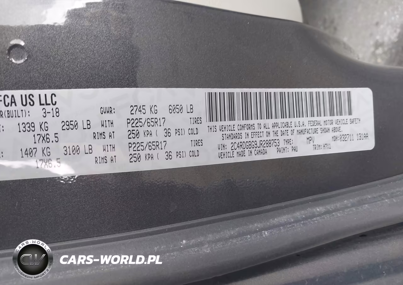 2018 Dodge Grand Caravan Se VIN:2C4RDGBG9JR288753 - 9