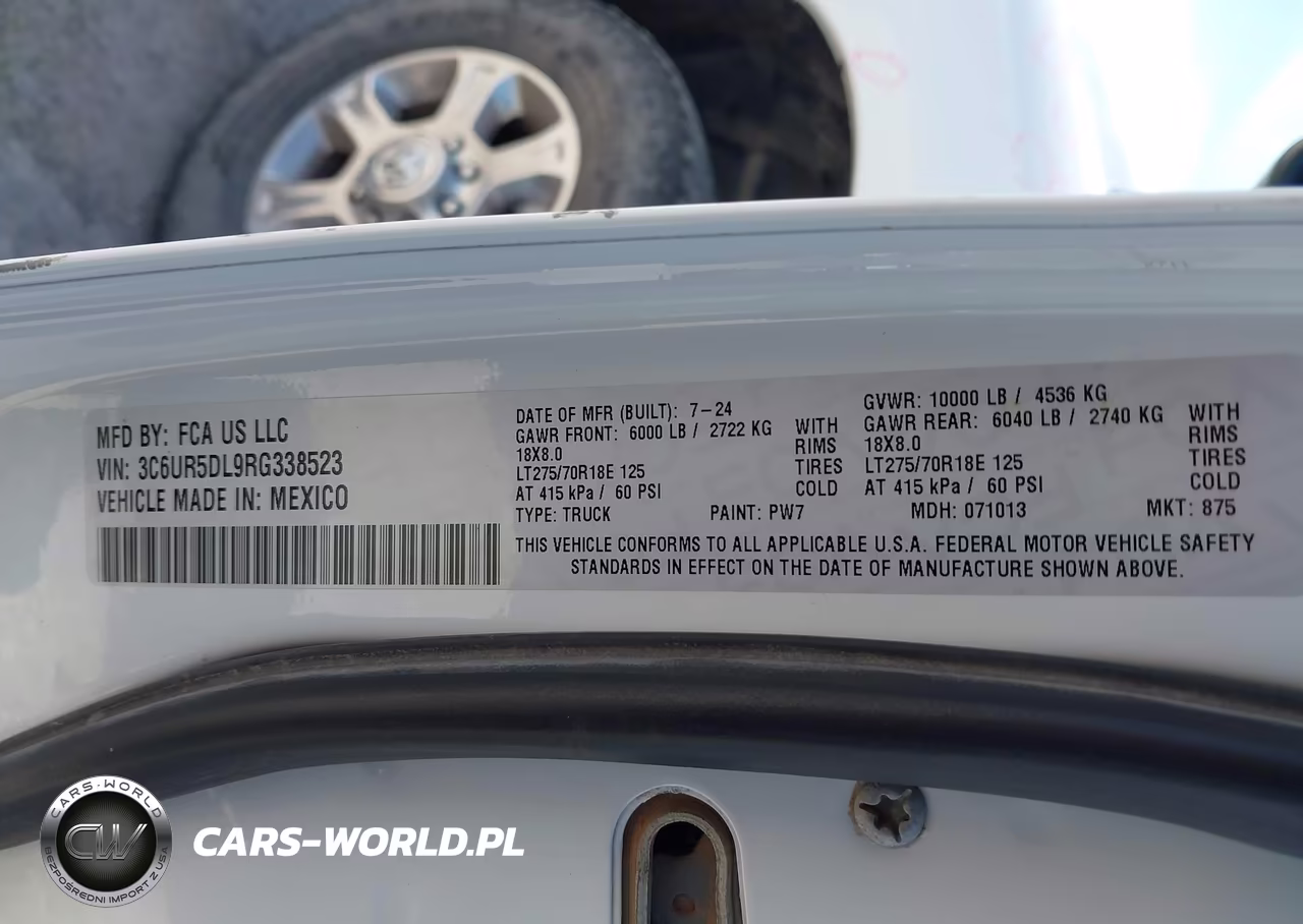 2024 Ram 2500 Big Horn 4X4 6'4 Box VIN:3C6UR5DL9RG338523 - 9