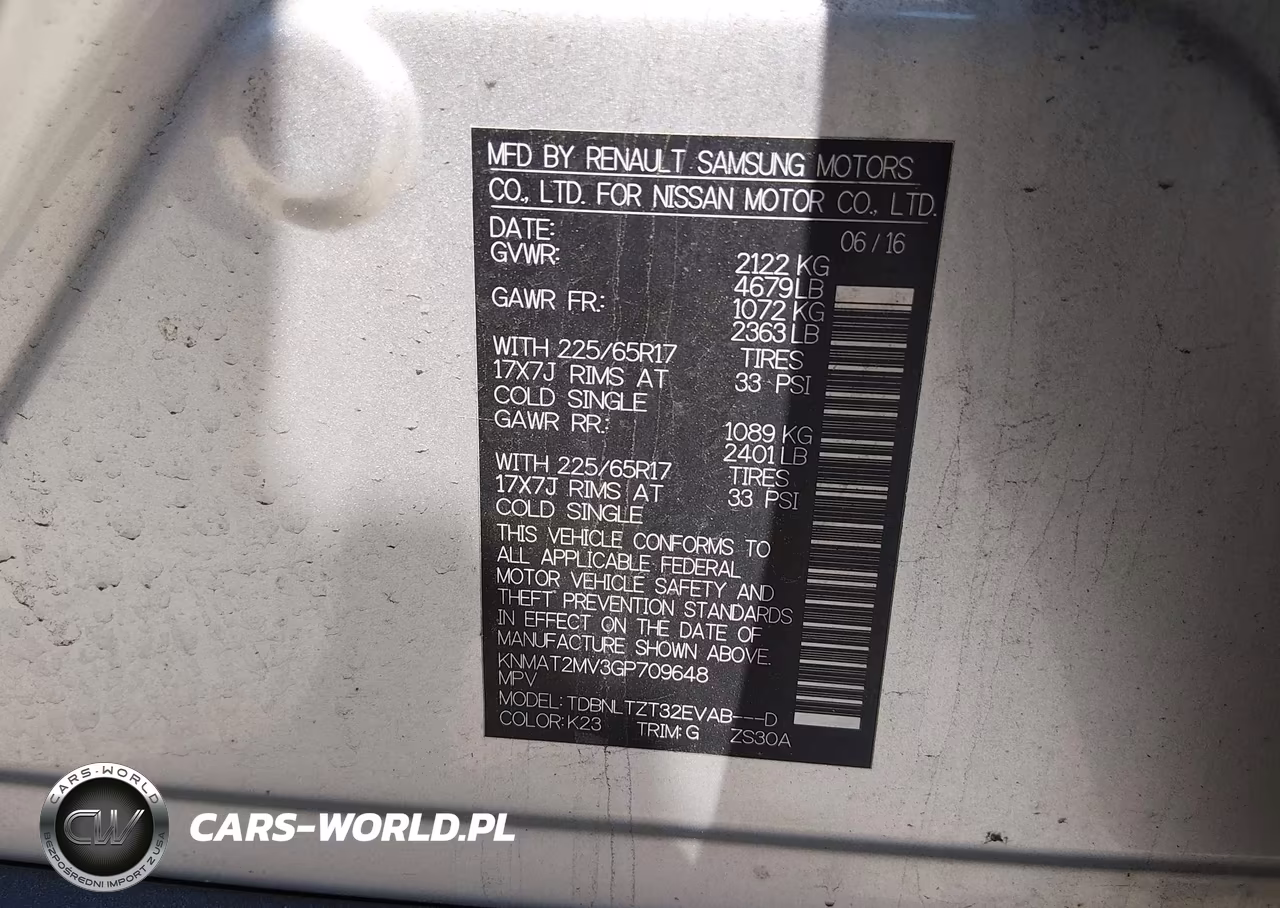 2016 Nissan Rogue Sv VIN:KNMAT2MV3GP709648 - 9