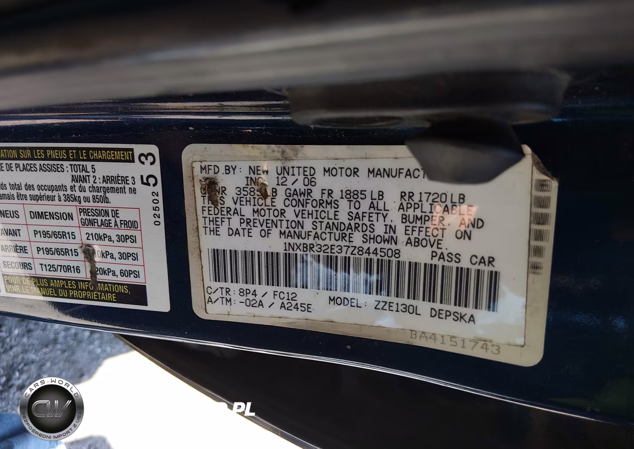 2007 Toyota Corolla S VIN:1NXBR32E37Z844508 - 9