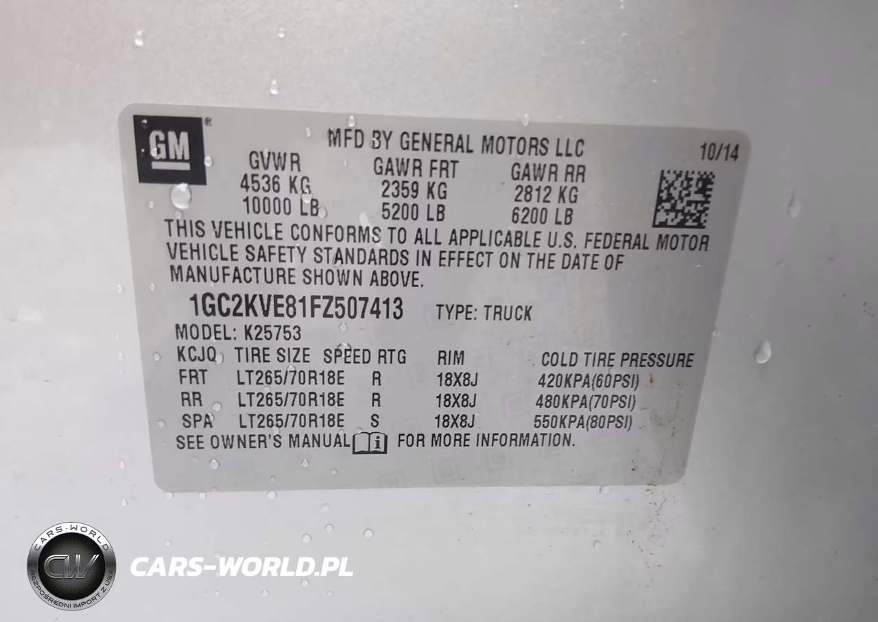 2015 Chevrolet Silverado 2500Hd Lt VIN:1GC2KVE81FZ507413 - 9