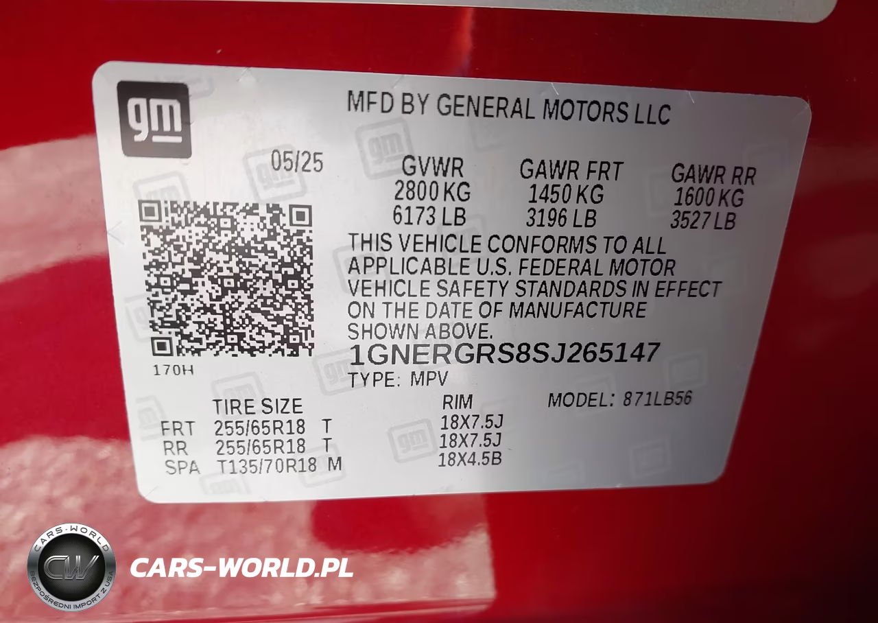 2025 Chevrolet Traverse Fwd Lt VIN:1GNERGRS8SJ265147 - 9