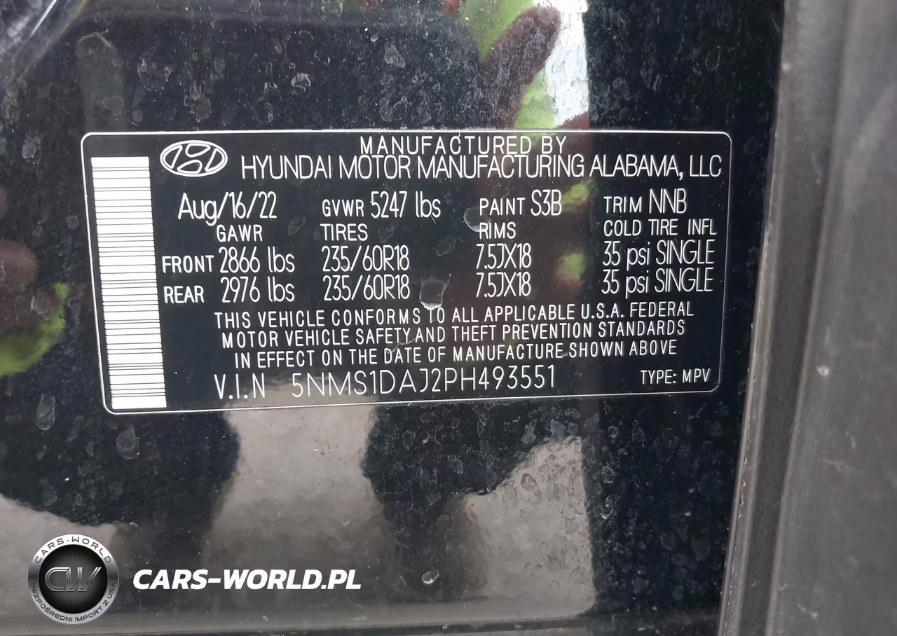 2023 Hyundai Santa Fe Se VIN:5NMS1DAJ2PH493551 - 9