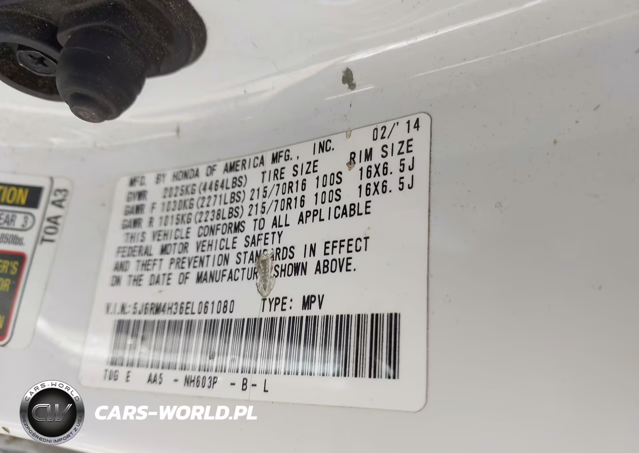 2014 Honda Cr-V Lx VIN:5J6RM4H36EL061080 - 9