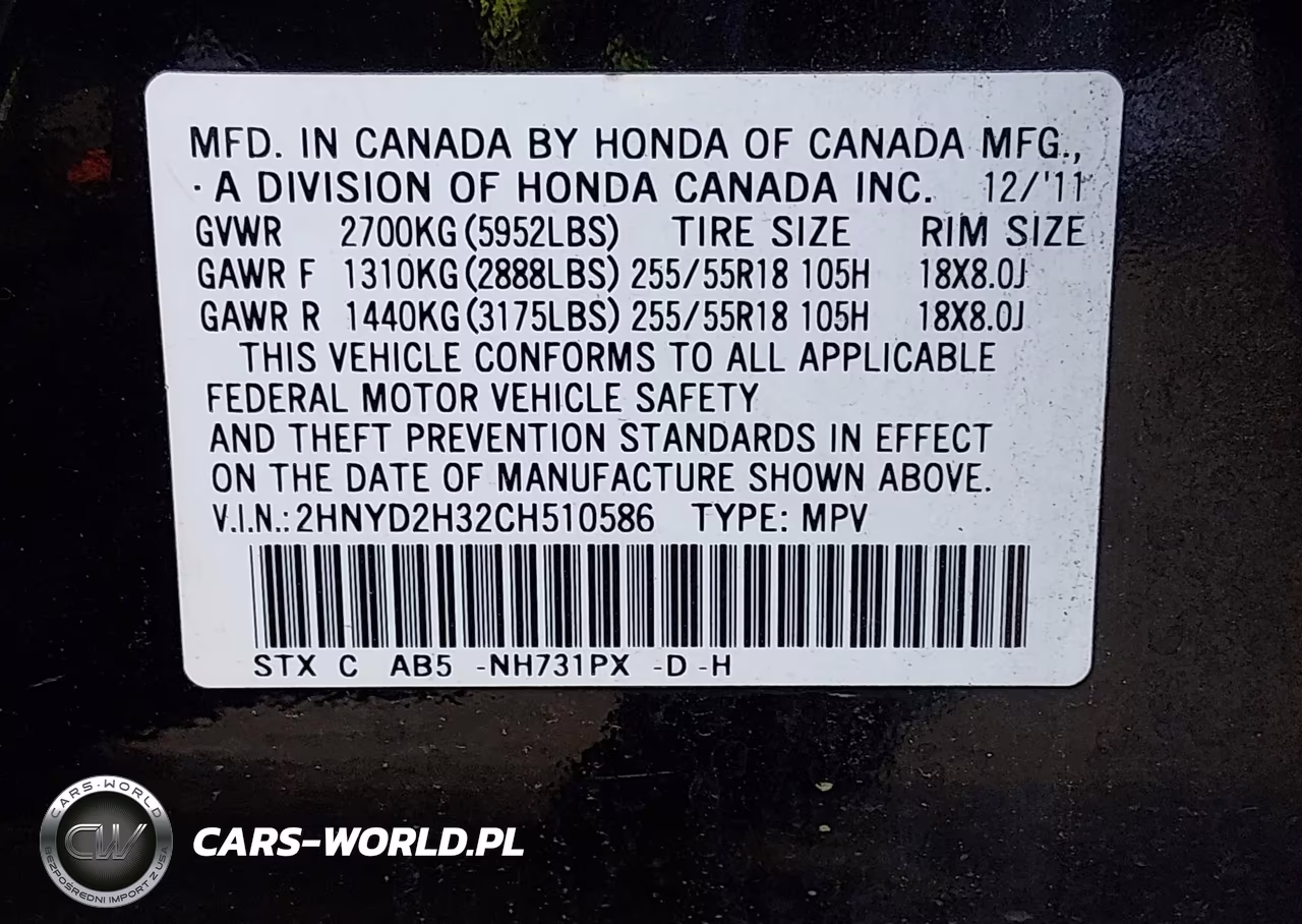 2012 Acura Mdx Technology Package VIN:2HNYD2H32CH510586 - 9